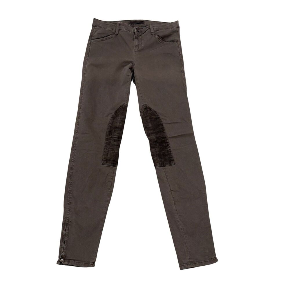 J Brand Vin Stallion Brown Ankle Zip Jodphur Equestrian Riding Pants Size 29